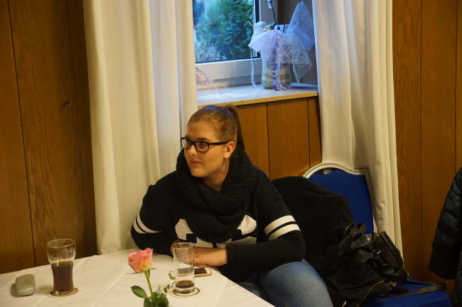 unsere helfende Hand Alina. Vielen Dank!